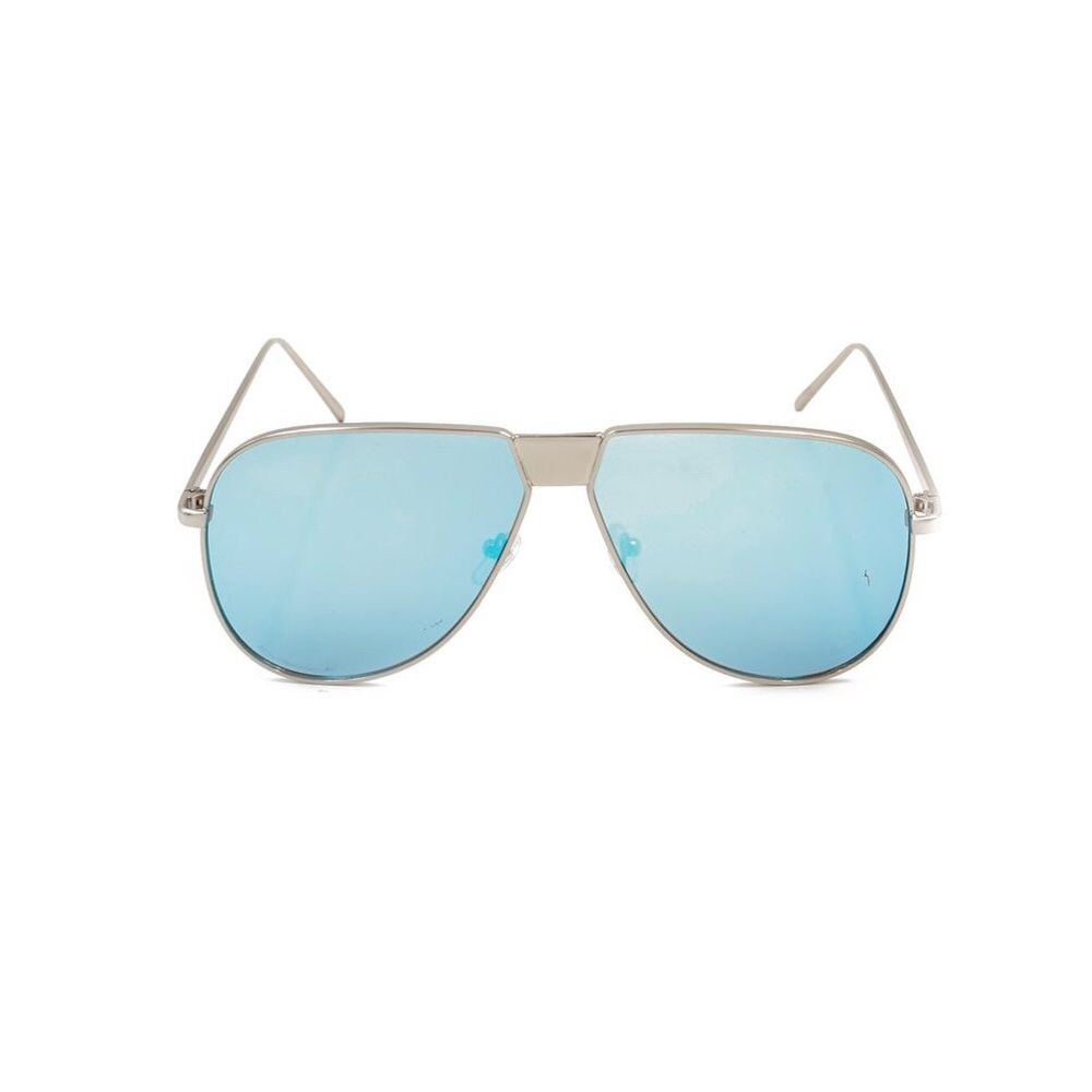 ⚡️Sale⚡️ Blue Mirror Lens Oversized Sunglasses - Picture 3 of 6